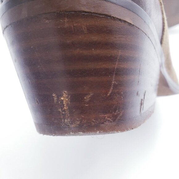Madewell Charley Ankle Boot Bootie Brown Leather Suede Womens Size 6.5 - Picture 11 of 16